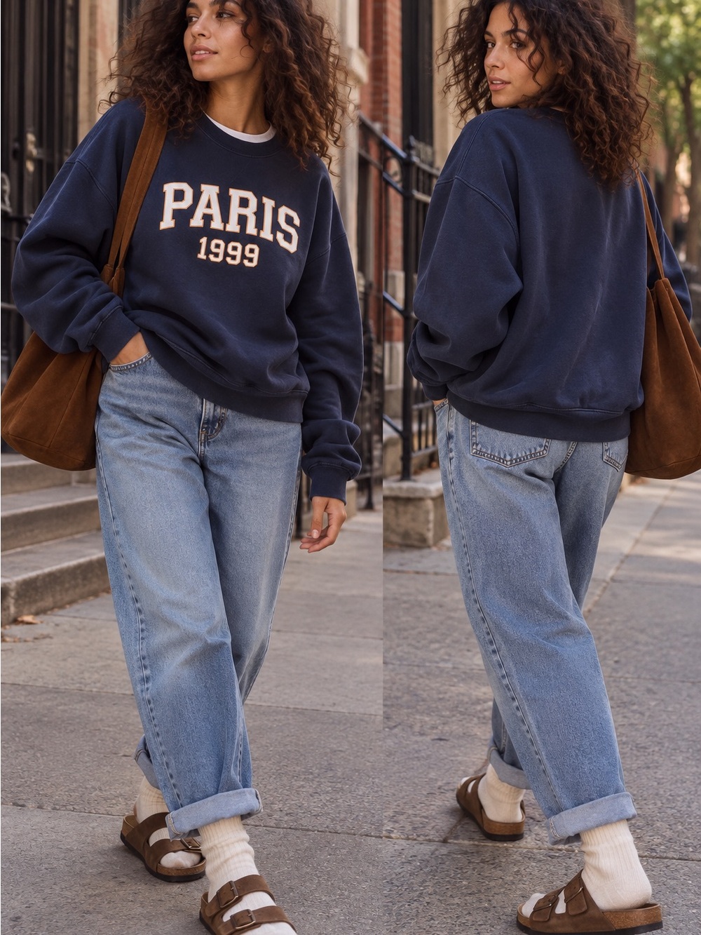 New with tags Paris anthropologie sweatshirt oversized size L